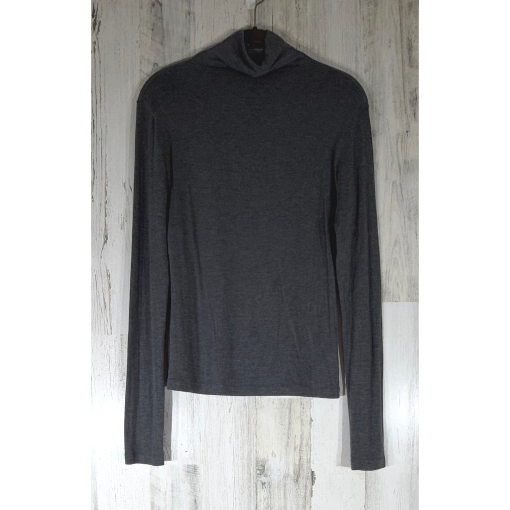Uniqlo C Turtleneck Small Gray Heattech Extra Warm Cashmere Blend Lightweight